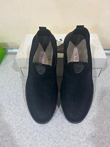 Qara rəngli slip-on kişi ayaqqabıları - Model: idmansayağı slip-on -