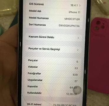 iphone adaptır: IPhone 11, 64 GB, Ağ — 7