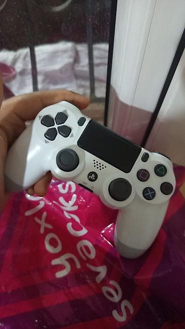 ucuz modem: PlayStation DualShock 4 (ağ rəng) - Orijinal PS4/PS4 Pro üçün simsiz — 1