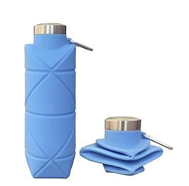 icki: Yığıla bilən silikon su şüşəsi - Material: Qida dərəcəli, BPA-sız — 1