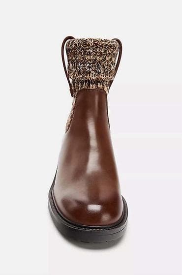 Çəkmələr: Zara, Ölçü: 38, rəng - Qəhvəyi, Yeni — 3