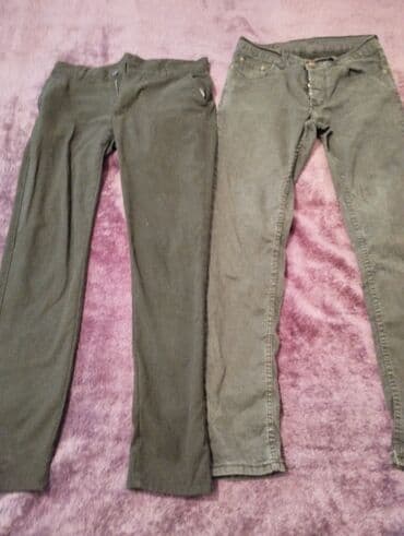 şalvar olculəri: İki ədəd kişilər üçün şalvar dəsti. 1) Sol tərəfdə: - Klasik kəsim — 1