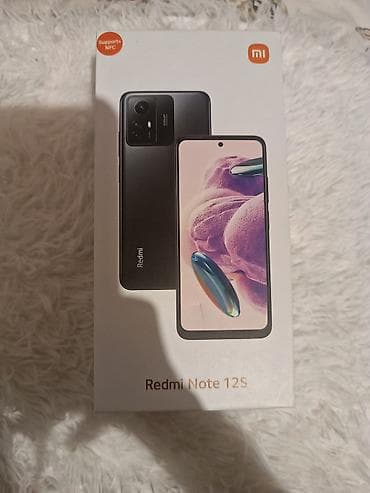 telefunlar: Redmi Note 12S, 256 GB, rəng - Qara, Face ID — 3