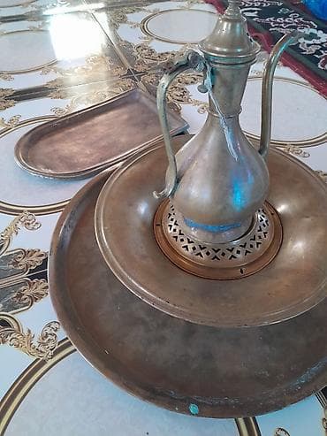 отдам даром баку: Чайный набор, цвет - Желтый, Металл — 5