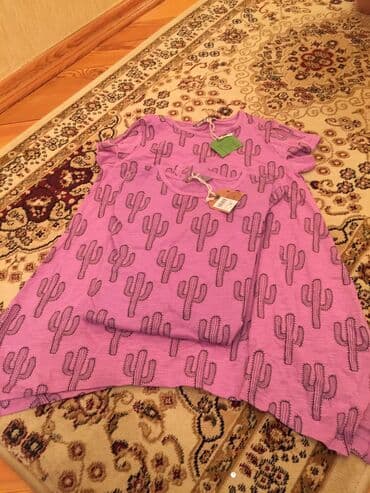 детские однотонные футболки: Рубашка, Для девочек, 4 - 5 лет — 1