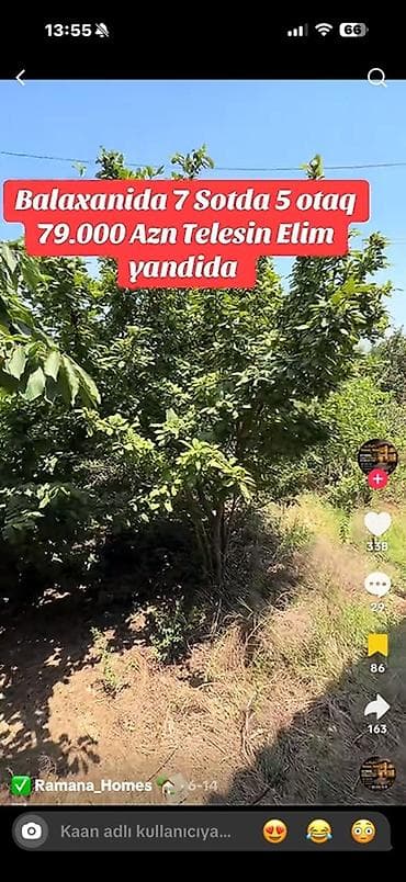 bayil heyet evi: Balaxanı məhəlləsində yerləşən fərdi yaşayış evi. - Torpaq sahəsi: 7 — 1