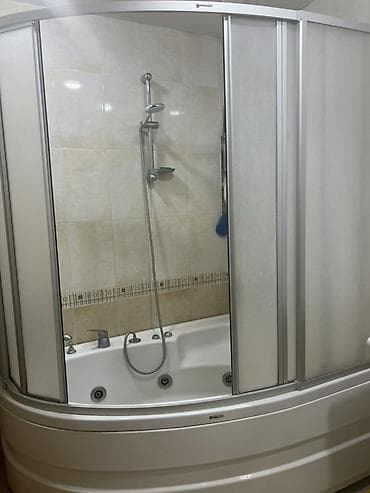 nasos: Hidromassajlı bucaq tipli vanna-duş kabini - Bucaqlı (yarımdairə) — 1
