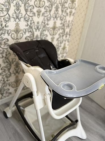 Yemək masaları, oturacaqları: Uşaqlar üçün yemək stolu olan yüksək oturacaq - Brend: Pouch (loqo ön — 2