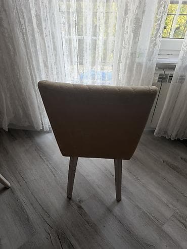 stul qedimi: Qonaq otağı üçün, İşlənmiş, Qatlanmayan, rəng - Bej Stul — 3