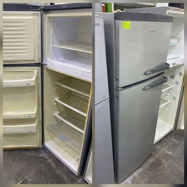 География: Б/у 2 двери Beko Холодильник Продажа, цвет - Серебристый — 1