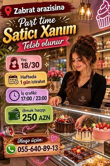 Продавец-консультант требуется, Только для женщин, 18-29 лет, Ежемесячная оплата at lalafo.az Продавец-консультант требуется, Только для женщин, 18-29 лет, Ежемесячная оплата