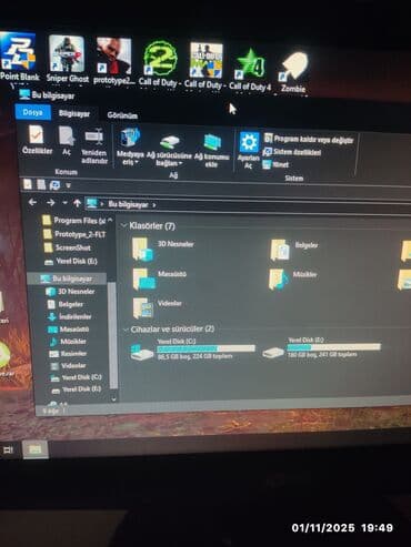 купить игровой ноутбук в баку: Stolustu kamputer Nvidia GTS450 8GB Ram +Monitor +Klaviatura +Mouse — 2