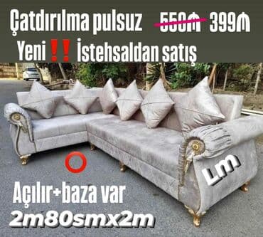 Künc divan, Yeni, Açılan, Bazalı, Parça, Pulsuz çatdırılma