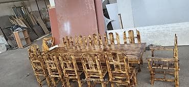 balkon masa: Yeni, Künc masa, Açılmayan, Stullar ilə, Taxta, Azərbaycan — 5