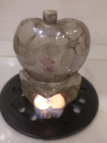 ad günü üçün dekorlar: Təmiz keramika şamdan — 1