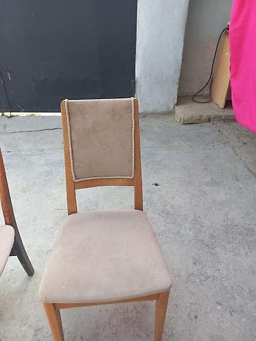 metbex stol stul: Mətbəx üçün, Qatlanmayan, rəng - Bej Stul — 1