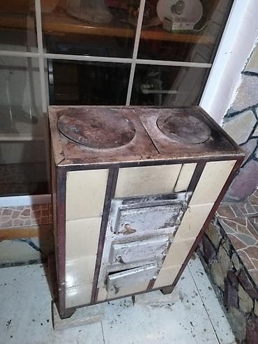 şamdan soba: Kafel üzlü odun/kömür sobası - Material: qalın metal gövdə, istiyə — 6