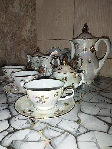 mis caydan: Çay dəsti, Farfor, 12 nəfərlik, Çexiya — 2