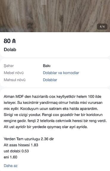 taxta ref: Alman MDF-dən hazırlanmış çoxfunksiyalı dəhliz dolabı. Su keçirmir — 2