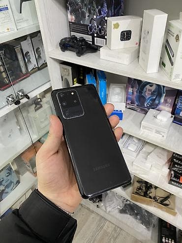 optimal samsung telefonlar: Samsung Galaxy S20 Ultra, 128 GB, rəng - Qara, Sensor, Barmaq izi, İki sim kartlı — 3