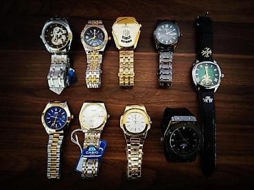 gümüş kişi saatları: Yeni, Klassik Saat dəsti, rəng - Gümüşü — 1