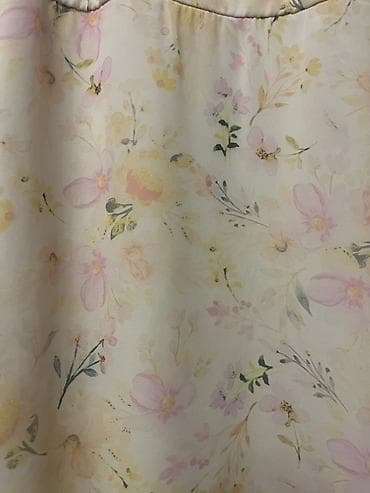 mazol üçün krem: Zərif çiçək naxışlı don - Rəng: açıq krem fon üzərində pastel çalarlı — 4