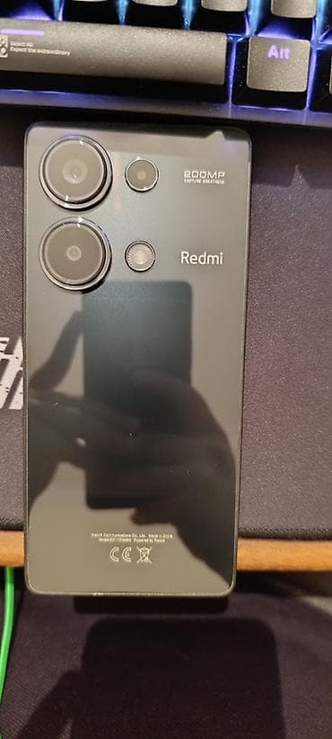 çanta: Redmi Note 13 Pro, 256 GB, rəng - Qara, Barmaq izi, Face ID — 6