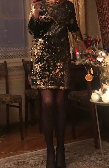 yeni il donları: Платье Все в паетках, стретч, без подкладки Одевалось один раз на — 2