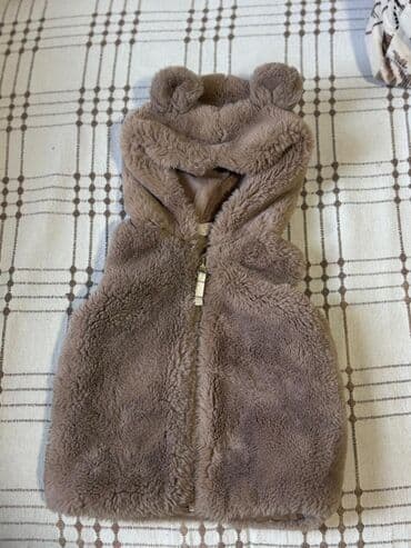 uşaqlar üçün xəz jiletlər: Uşaq geyim dəsti - Qırmızı şişmə jilet: ön hissədə tam uzunluqlu — 5