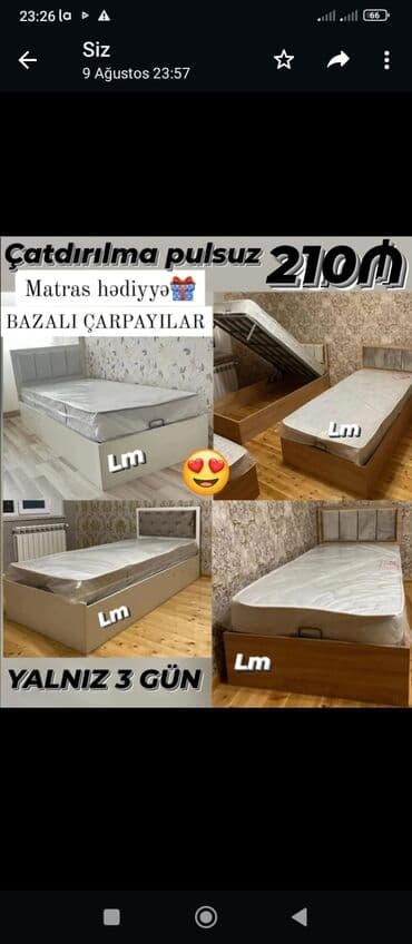 yuxuda boşqab gormek: Yeni, Təknəfərlik çarpayı, Bazalı, Matras ilə — 1