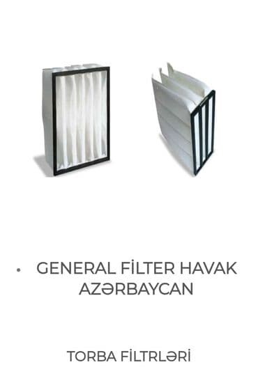 Salonun hava filterləri: General Filter Havak - İtalyan brendi olub hazırda Türkiyədə də — 3