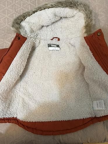 teddy kurtka: Uşaq qış gödəkçəsi - Rəng: pas/narıncı ton - Material: xarici hissə — 1