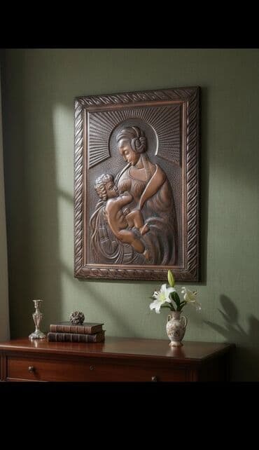 Ковры: Məkkənin gecə görüntüsünü əks etdirən divar dekorasiyası. Qara rəngli — 2