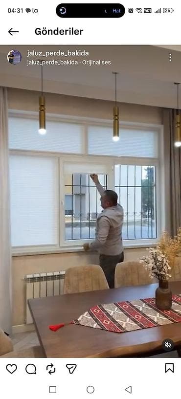 Şamlar: Plisse jalüz pərdələr – pəncərə və balkon qapıları üçün müasir həll — 3