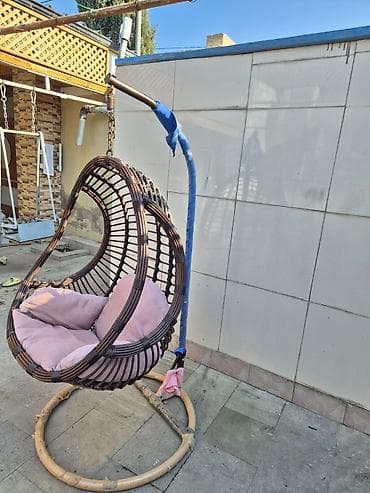 yagmur mebel: Yeni, Oturacaq-yelləncək, Zontiksiz, Həsir toxunuşlu — 1