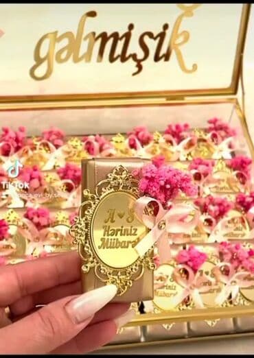 nişan xonçaları: Toy, nisan, ad gunleri ozel gunlerniz ucun sifaris ede bilersz — 6