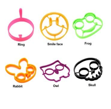 silikon formalar: Yumurta bişirmə fiqurları - silikon qab, omlet Uşaqlar üçün yumurta — 2