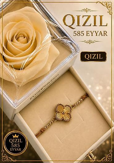 Qızıl 585 eyar – zərif qolbaq - Material: 585 eyarlı qızıl - Dizayn — 1