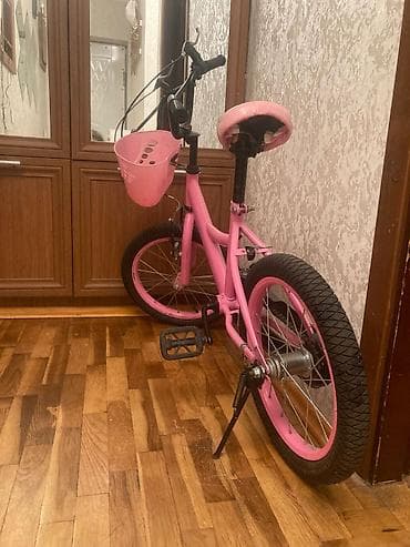 veloseped: Uşaq velosipedi – qızlar üçün, çəhrayı rəngdə Xüsusiyyətlər: - Təkər — 1