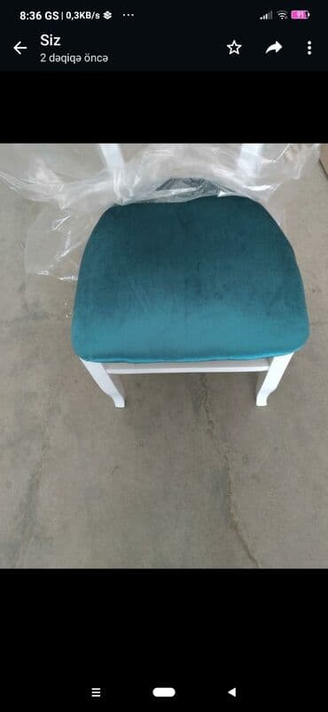 stol stul sumqayit: Mətbəx üçün, Yeni, Açılmayan, Dördbucaq masa, 4 stul — 4