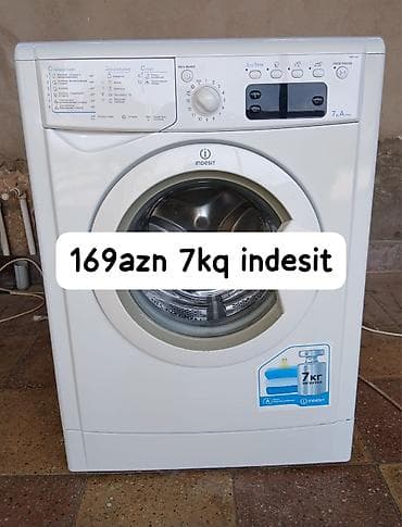 Paltaryuyan maşın Indesit, 7 kq, Avtomat, Qurutmasız lalafo.az -da Paltaryuyan maşın Indesit, 7 kq, Avtomat, Qurutmasız