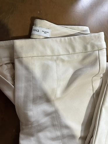 mango xs: Şalvar, Mango, XS, rəng - Bej — 2