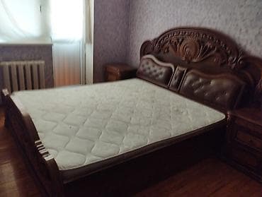 Mebel: Klassik üslubda ikinəfərlik yataq dəsti - Material: təbii ağac — 1