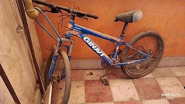 vals: Velosiped – GINAT (MTB tipli) - Rəng: mavi-narıncı loqo və detallar - — 3