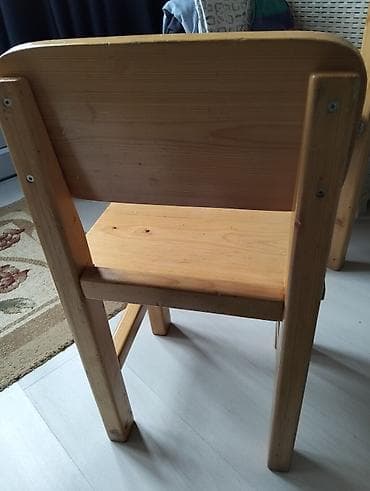 2 ci el stol stul: Oğlan və qız üçün, İşlənmiş, Siyirməsiz, Bağça masası, Stullar ilə — 6