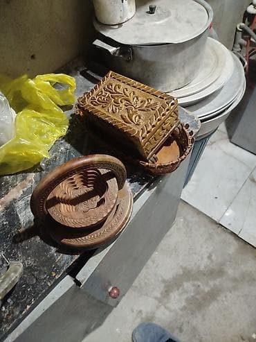 saxsi gul qablari: Antik/retro mətbəx və dekor əşyaları kolleksiyası - Mis əl işi süzgəc — 8