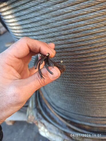 Обои: Lift trosu 10 mm. Polad tros (polad məftil kəndir) – barabanla. Lift — 5