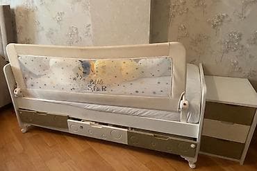 Oğlan və qız üçün, İşlənmiş, Dördbucaq, Beşik, Dəst ilə, Matras ilə, Yellənmə mexanizmsiz — 2