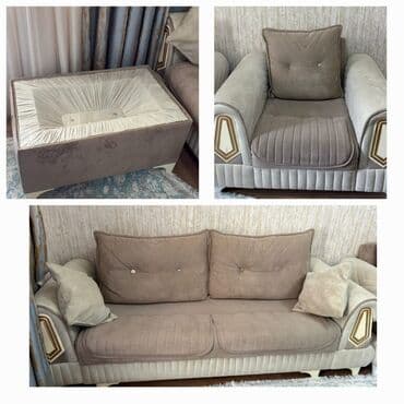 metbex kunc divan: 💫 Divan kreslo dəsti 💸 *Qiymət 400 azn* ✔️ İdeal veziyetde ✔️ Divan — 1