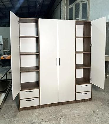 Dörd qapılı, geniş funksional paltar şkafları 230Azndən.Hər rəngdə